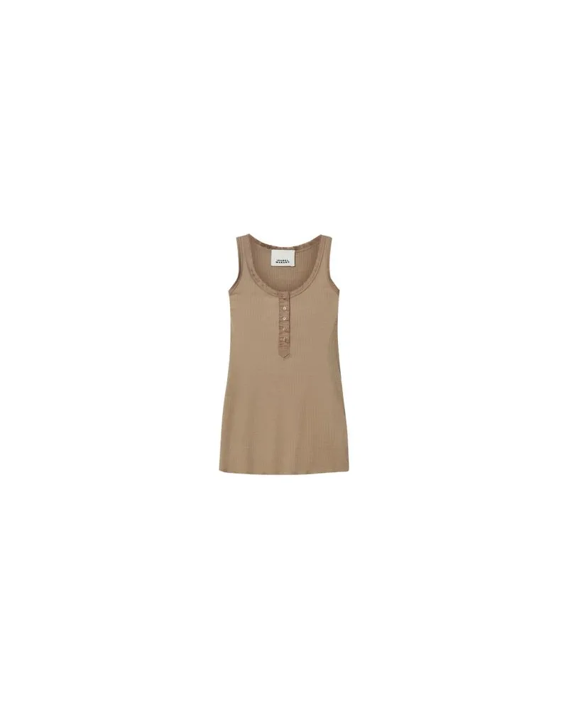 Isabel Marant Tanktop mit Knopfverschluss Helma Metallized