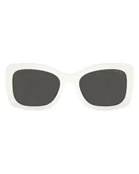 Prada Ovale Sonnenbrille White