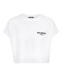 Balmain Kurzes T-Shirt White