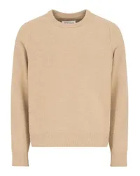 Maison Margiela Washed Lambswool Sweater Brown