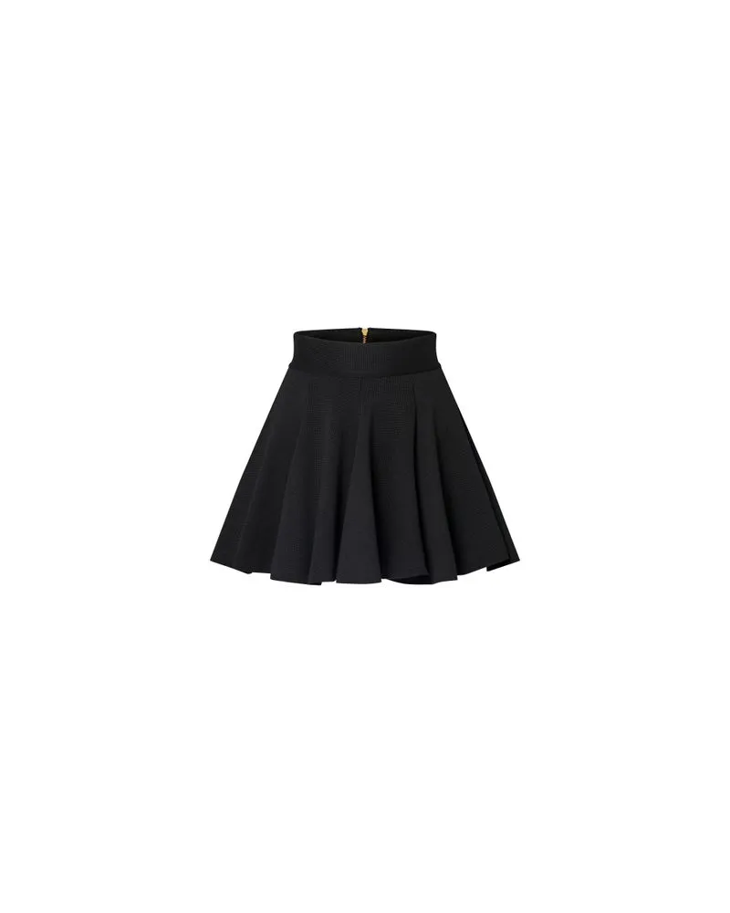 Louis Vuitton Ausgestellter Rock aus Strick Black