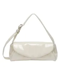 Jil Sander Cannolo gepolstert groß White