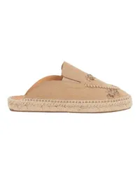 Maison Margiela Bestickte Espadrille-Mules Yellow