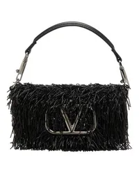 Valentino Garavani Mini-Schultertasche Loco Black