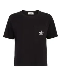 Fendi T-Shirt mit kurzen Ärmeln Black