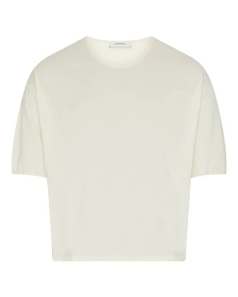 Christophe Lemaire Lässiges Kurzarm-T-Shirt Beige