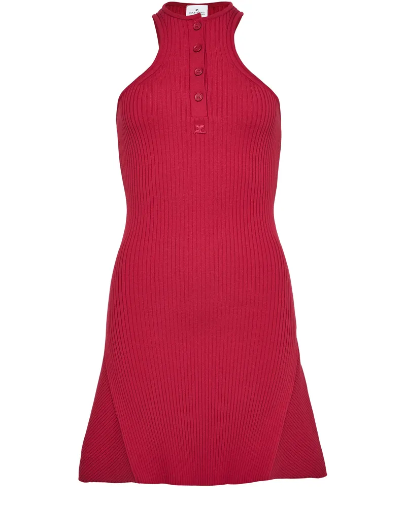 Courrèges Scuba-Kleid aus Rippstrick 