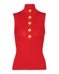 Balmain Ärmelloses Top Red