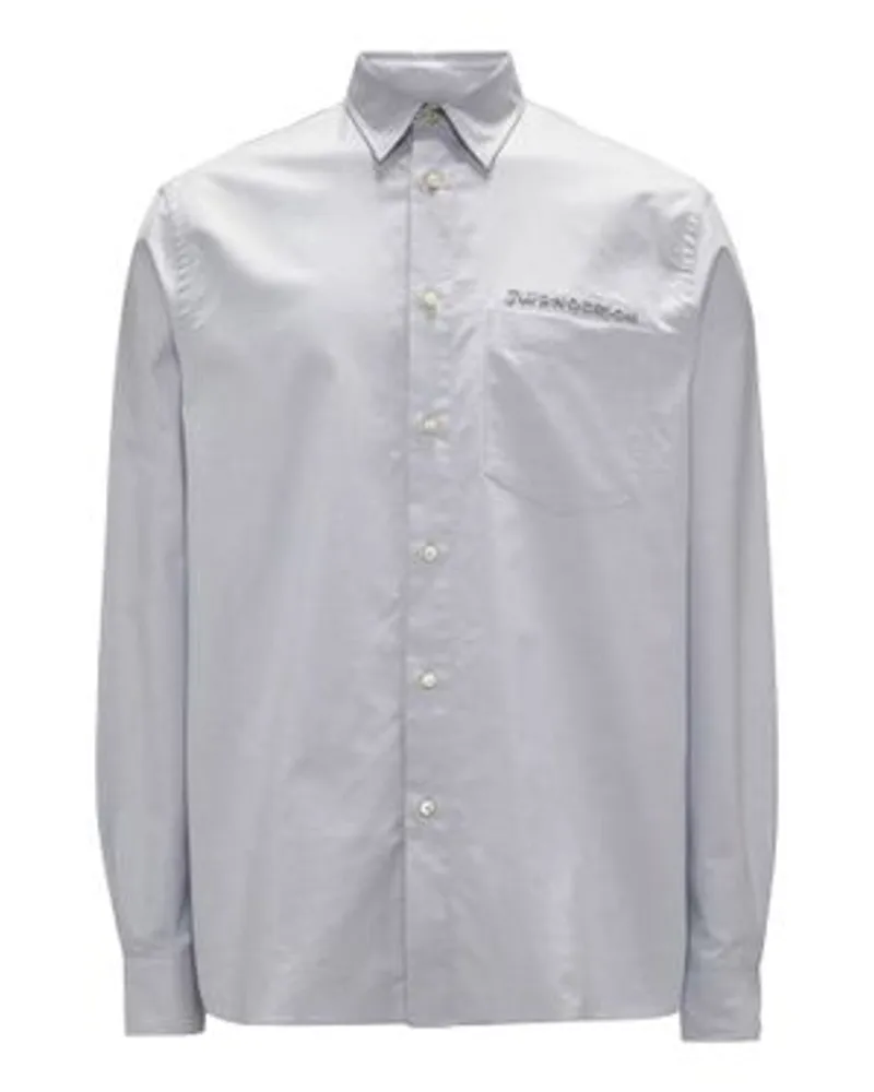 J.W.Anderson Klassisch geschnittenes Hemd mit Logo-Tasche Grey