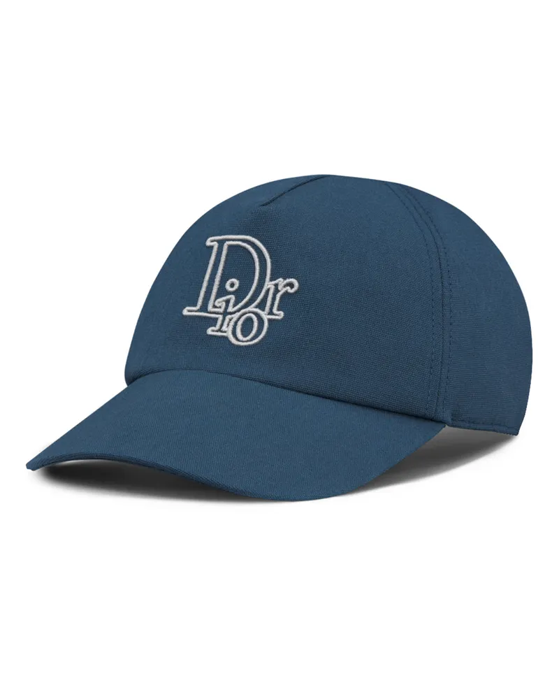 Dior Cap mit zentriertem  Oblique Motiv Blue