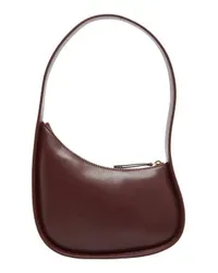 The Row Schultertasche in Halbmondform Burgundy