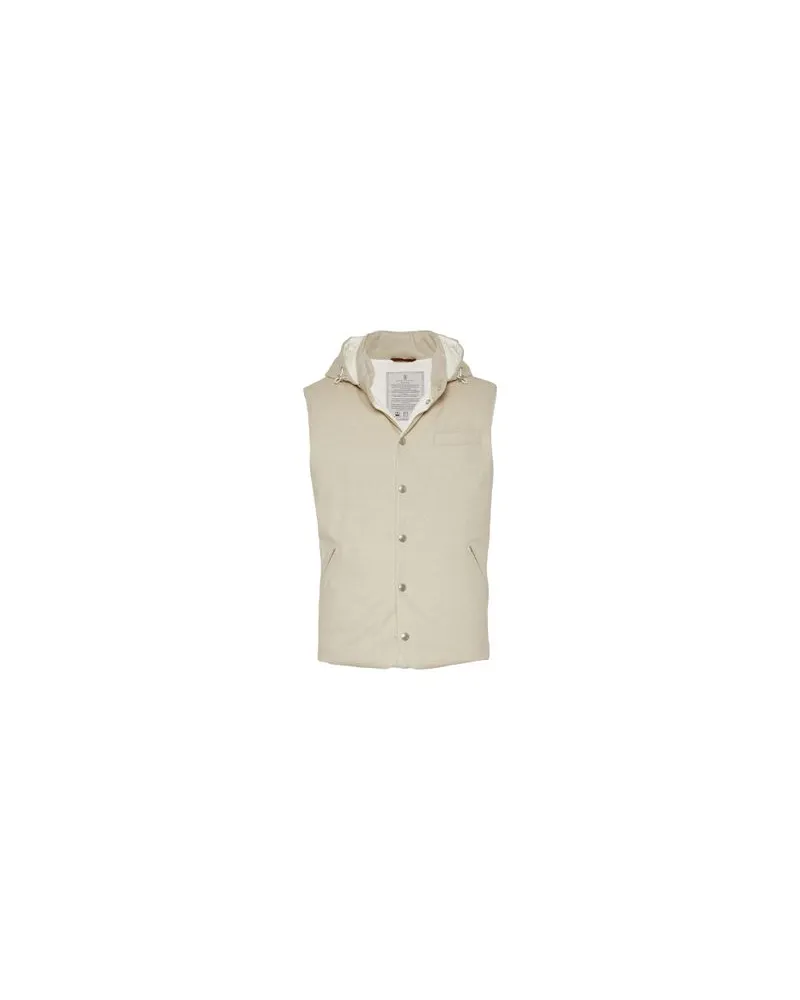 Brunello Cucinelli Daunenweste Beige