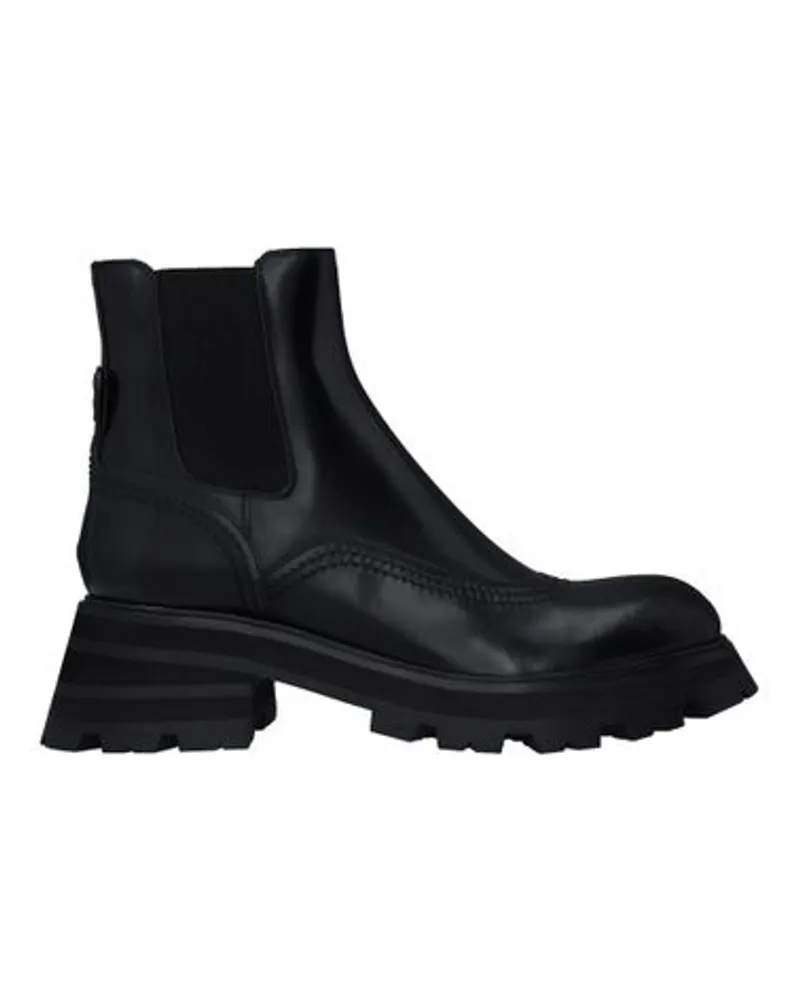 Alexander McQueen Chelsea-Stiefeletten Black