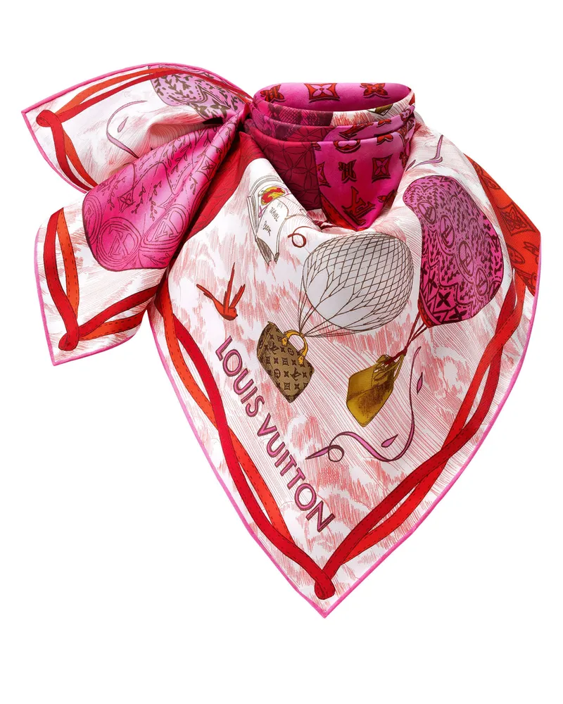 Louis Vuitton Up And Away Carré 90 Pink
