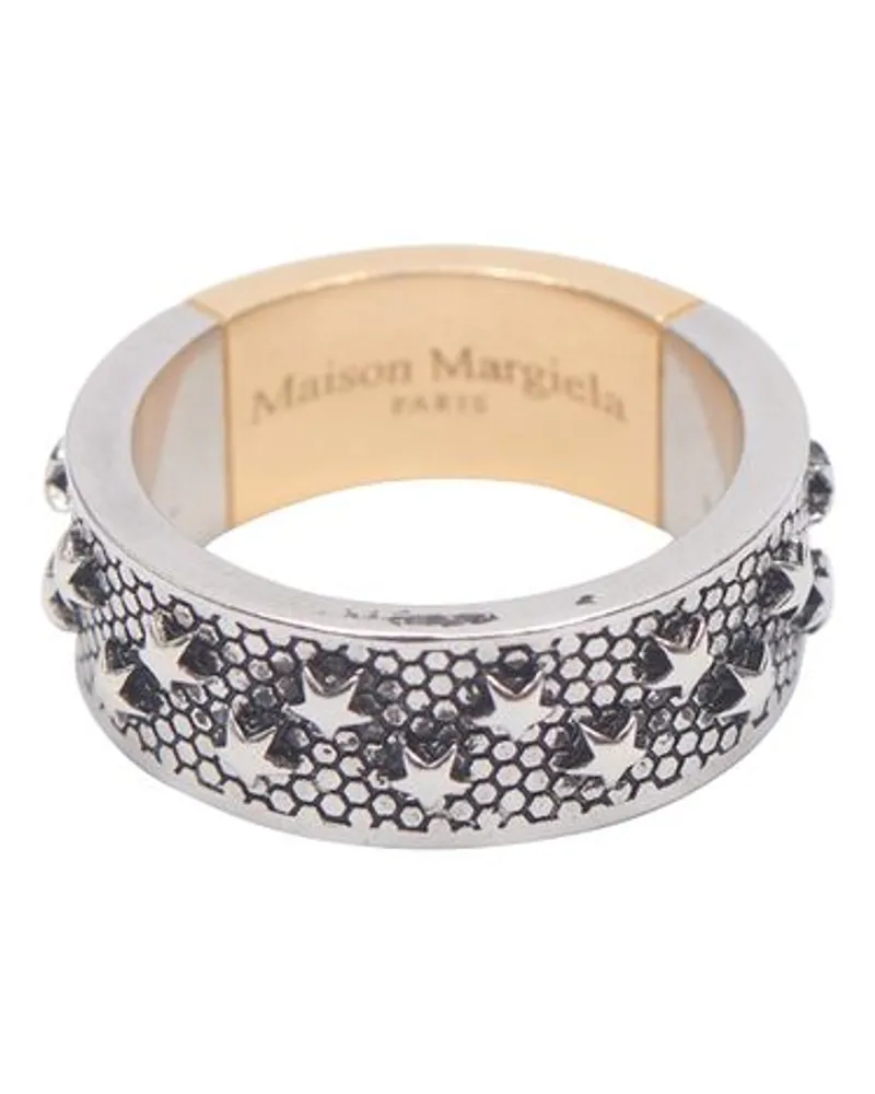 Maison Margiela Ring mit Sternendesign Silver