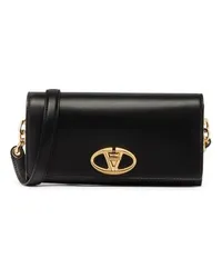 Valentino Garavani Brieftasche mit Riemchen Vlogo The Bold Edition Black