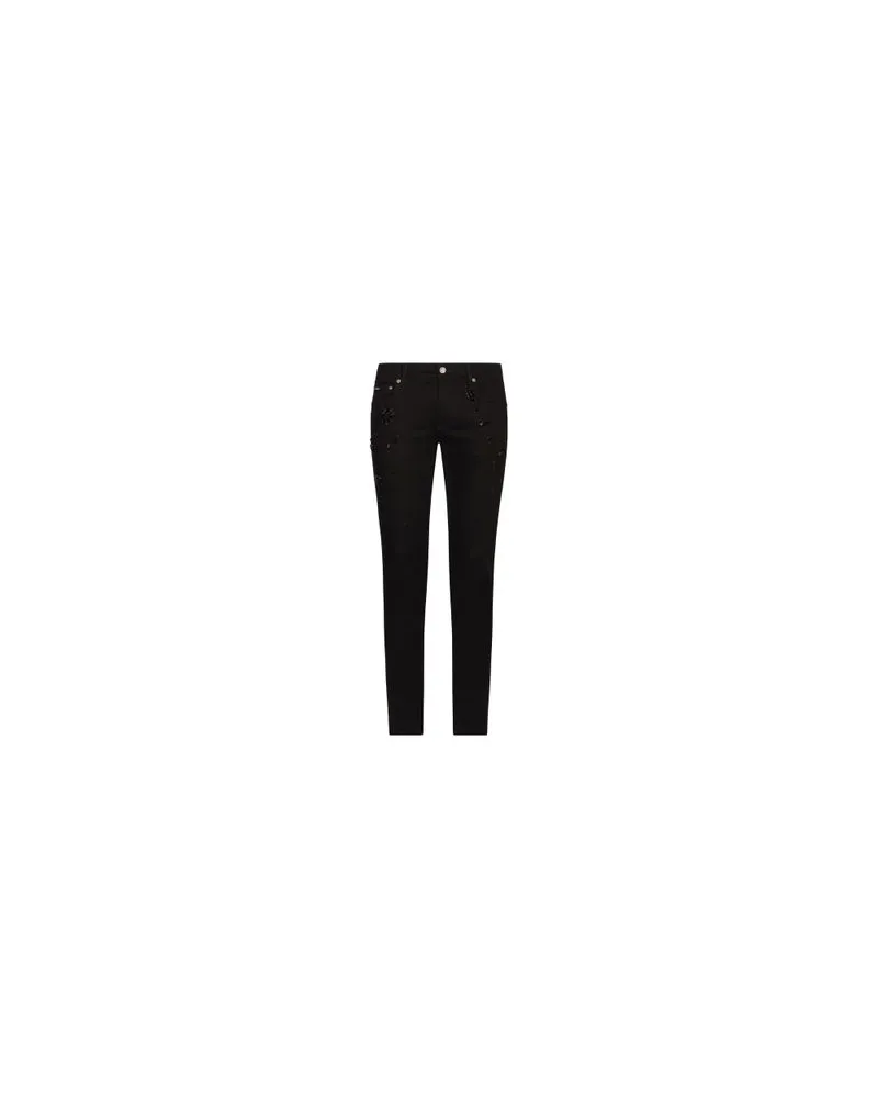 Dolce & Gabbana Stretch-Jeans Skinny Fit Black