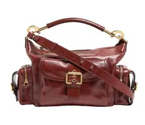 Mittelgroße Tasche aus glänzendem Leder Voyou