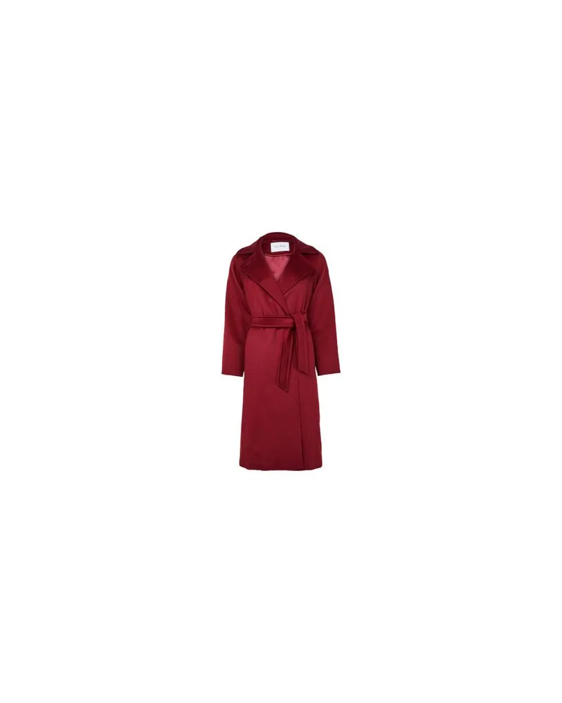 Max Mara Manuela maxi belted coat Red