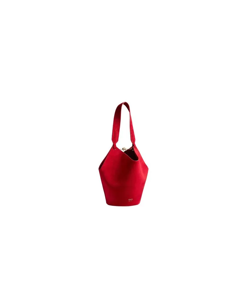 Givenchy Mittelgroße Tasche aus glänzendem Leder Voyou Red