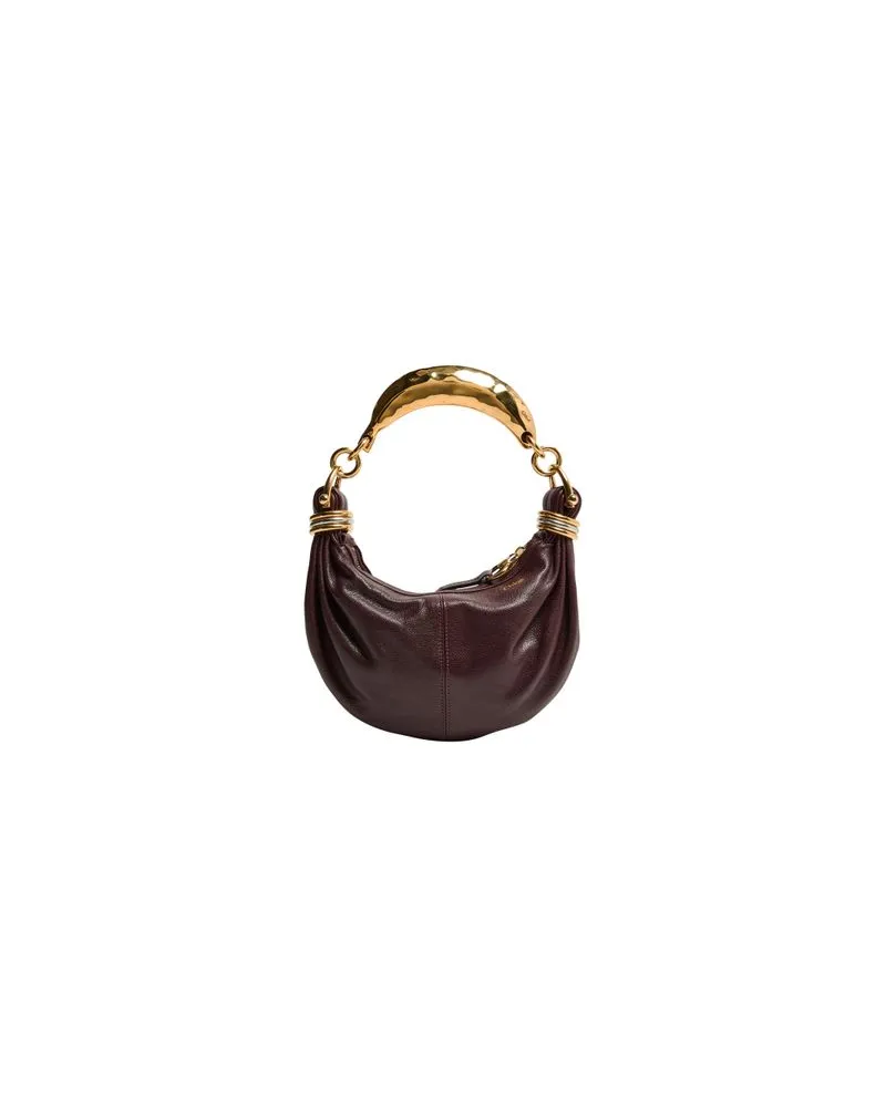 Givenchy Mittelgroße Tasche aus glänzendem Leder Voyou Red