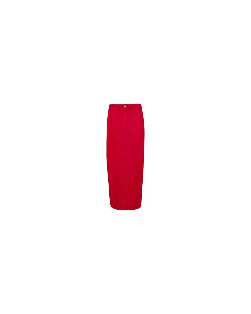 Givenchy Mittelgroße Tasche aus glänzendem Leder Voyou Red