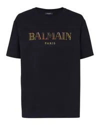 Balmain T-Shirt mit Logo Black