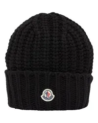 Moncler Mütze mit Logo Black