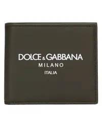 Dolce & Gabbana Zweiflügelige Geldbörse Black