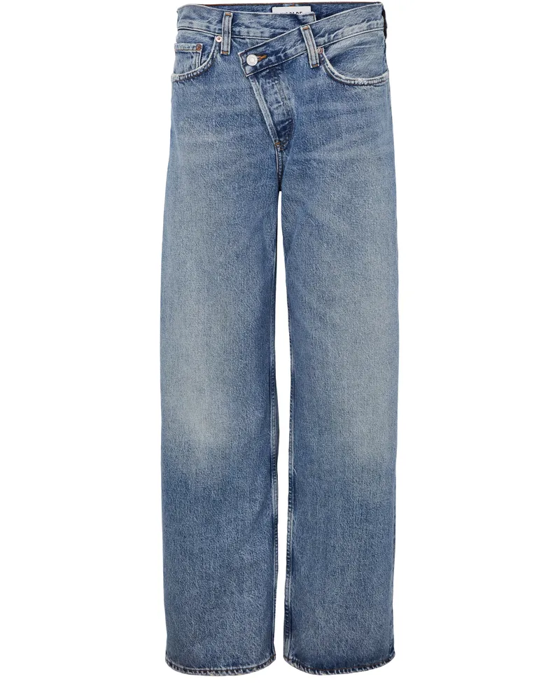 AGOLDE Gerade geschnittene Jeans mit gekreuztem Bund Arc 