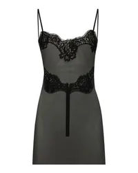 Dolce & Gabbana Tüll-Top mit Spitzendetails Black