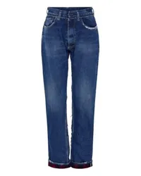 Maison Margiela Jeans mit Pendleton-Details Blue