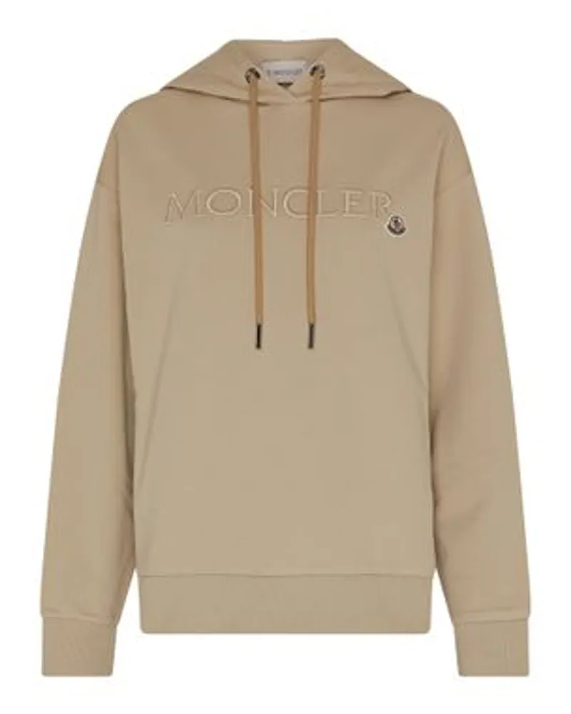 Moncler Kapuzensweatshirt Beige