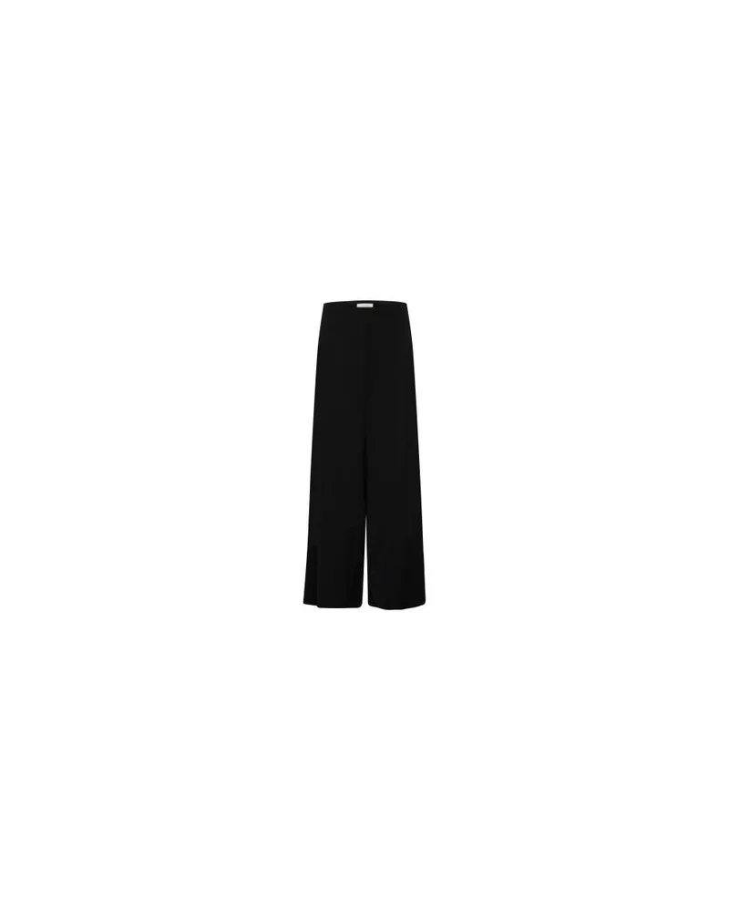 The Row Dela Hose mit weitem Bein Black