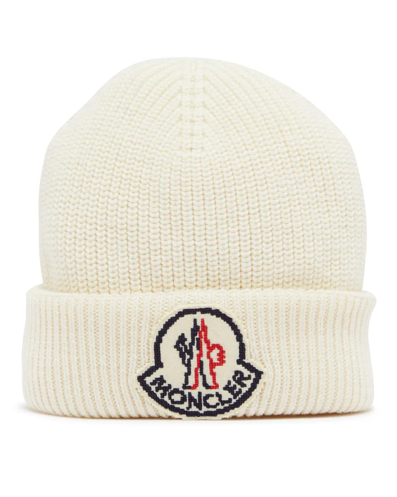 Moncler Mütze mit Logo Beige