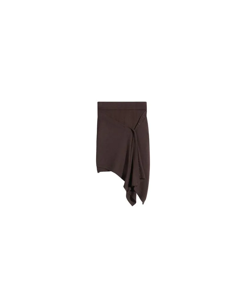 Christophe Lemaire Midirock mit Knöpfen Brown