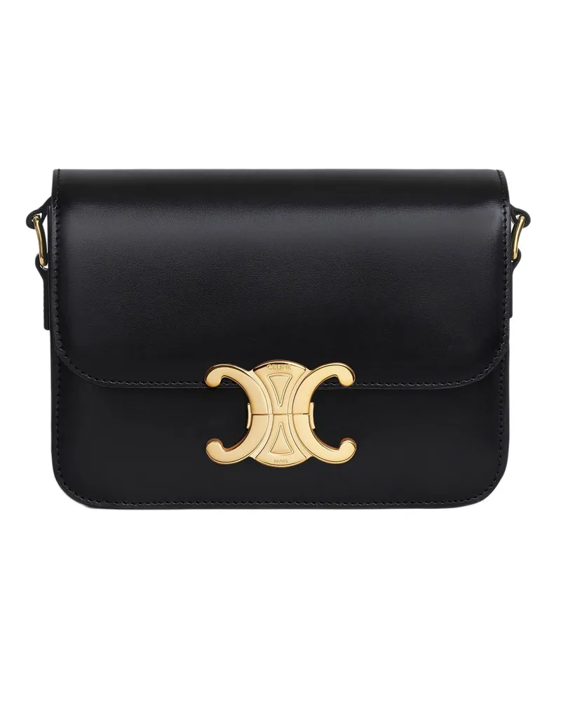 Celine Teen Triomphe tasche aus glänzendem kalbsleder 