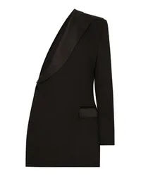 Dolce & Gabbana One-Shoulder-Jacke Black