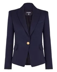 Balmain Blazer ein Knopf Blue