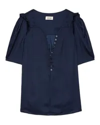 Zadig & Voltaire Bluse Twisty Satin Blue