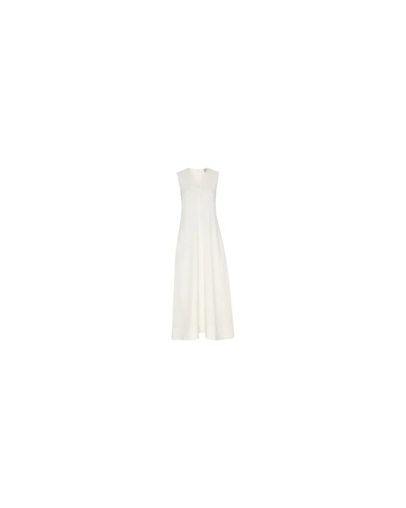 Totême Kleid mit V-Ausschnitt Off-white