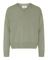 AMI Paris Pullover Ami De Cœur Green