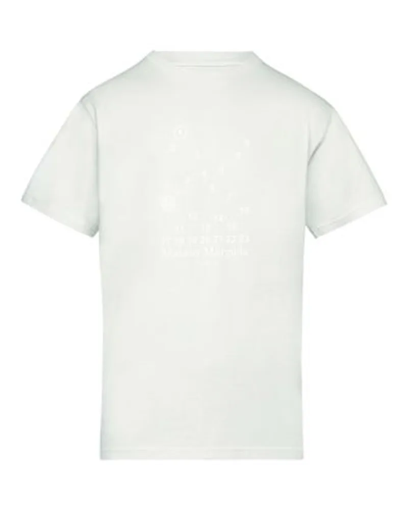 Maison Margiela T-Shirt mit Nummern-Logo White