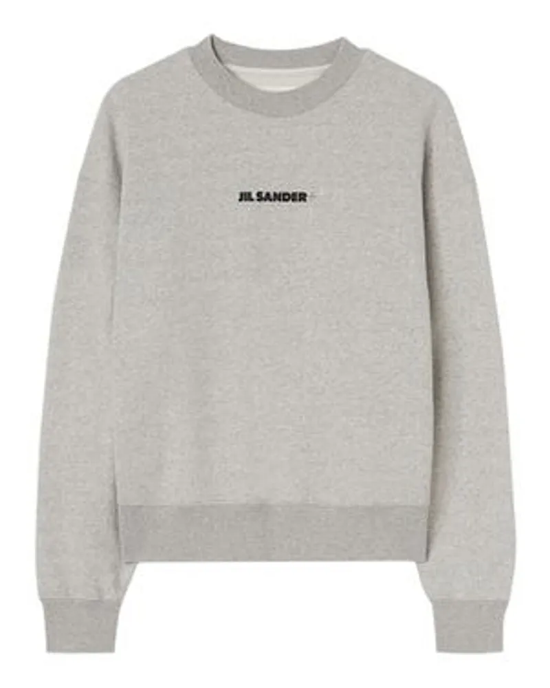 Jil Sander Sweatshirt mit Logo Grey