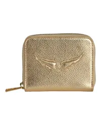 Zadig & Voltaire Mini-Brieftasche ZV Gold