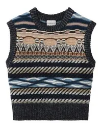 Claudie Pierlot Ärmelloser Pullover Musterstreifen Multicolor