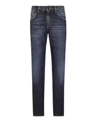 Dolce & Gabbana Klassische Jeans mit DG-Stickerei Multicolor