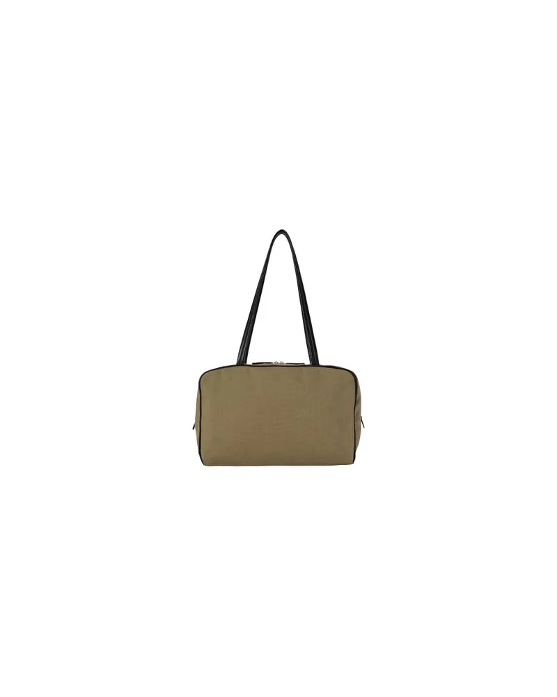 The Row Schultertasche Astra Bowling aus Canvas Green