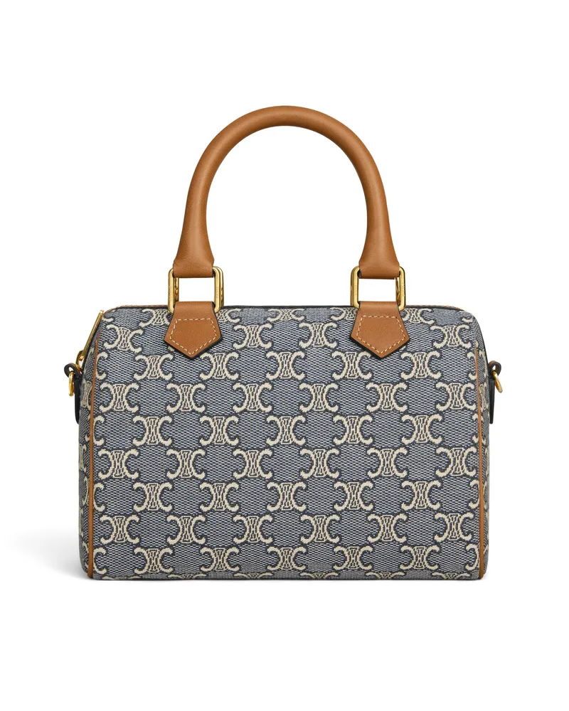 Celine Kleine boston aus Triomphe jacquard und kalbsleder 