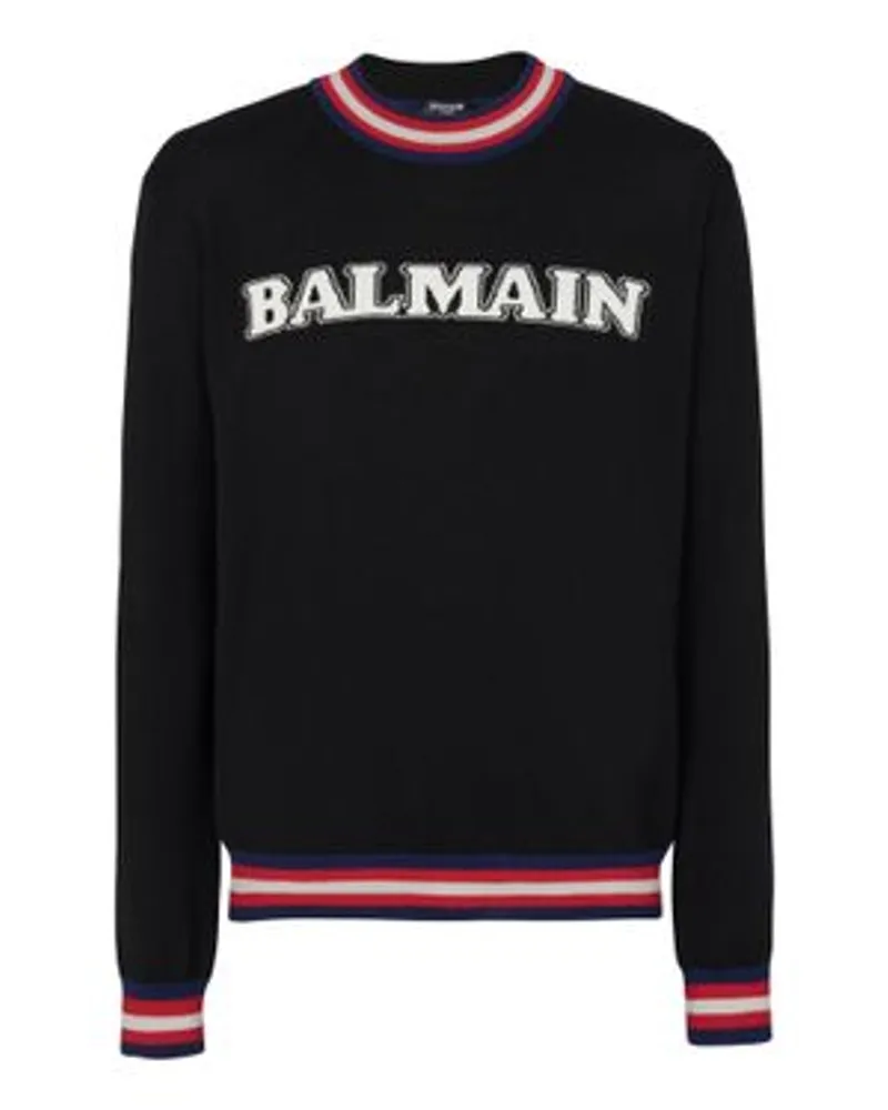 Balmain Balmain-Retro-Pullover Black